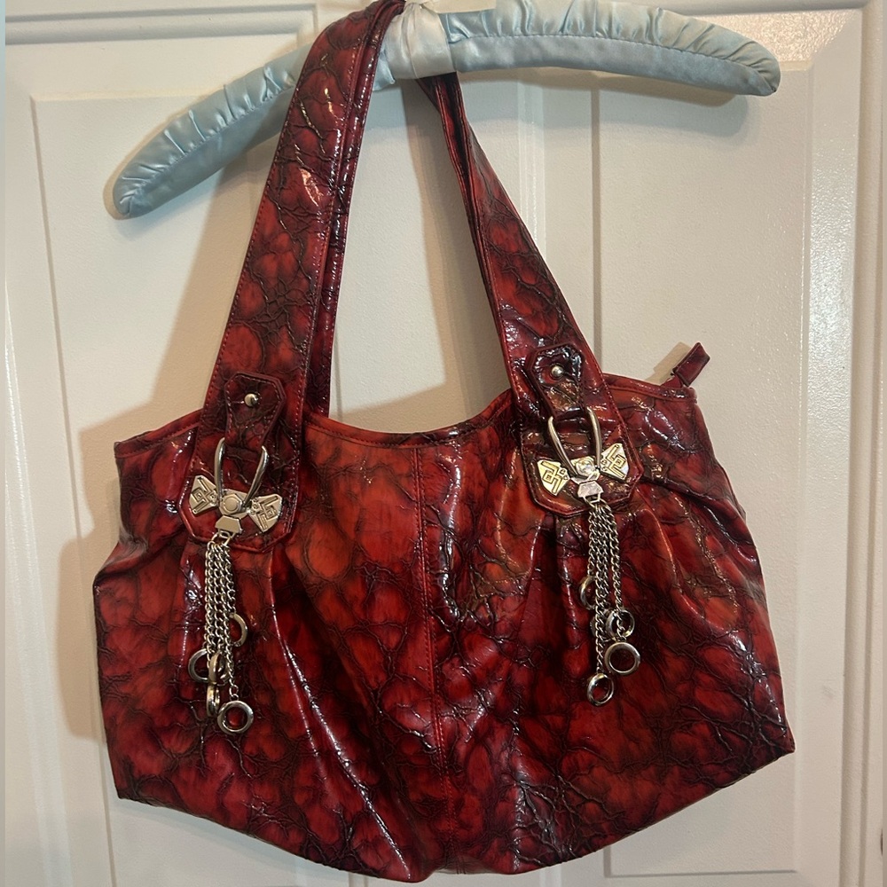 ❤️Y2K Incredible Via Nova Collection Large Whimsygoth Shoulder Bag🐍🎀 EUC
